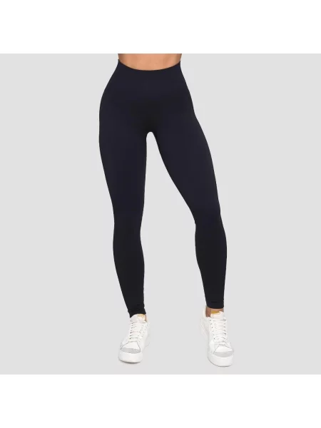 Legginsy fitness bezszwowe Lift czarne