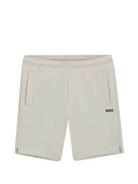 Pantaloni scurți Boss cu broderie din jerseu