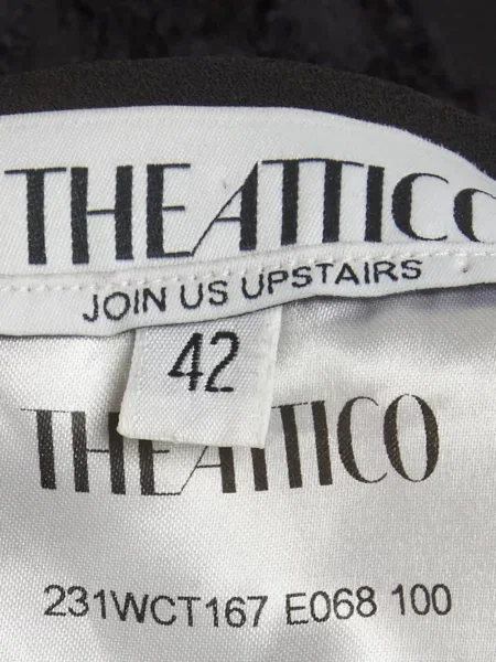 Top The Attico cu paiete asimetric negru