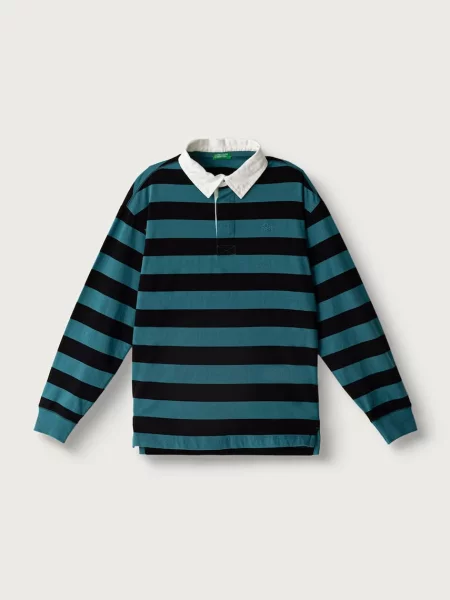 United Colors Of Benetton Polo majica Pisana Regular Fit modra