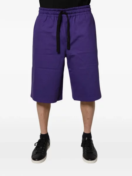 Pantaloni scurți Dolce & Gabbana cu imagine violet