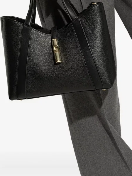 Geanta de piele Furla din piele negru