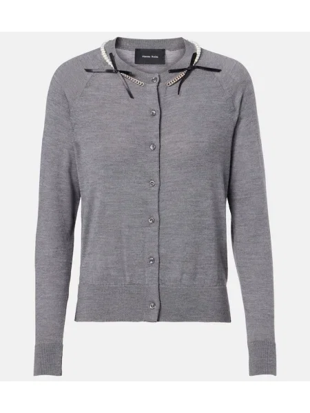 Cardigan Simone Rocha de lână gri