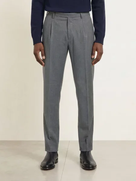 Boglioli Chino Kalhoty Slim Fit šedá