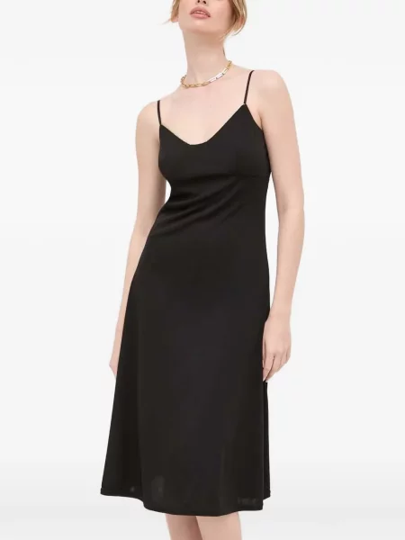 Rochie midi Morgan cu bretele negru