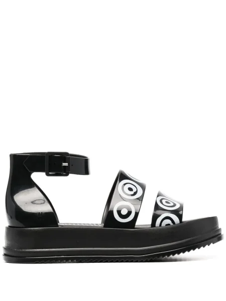 Sandały 10 Corso Como z nadrukiem chunky czarne