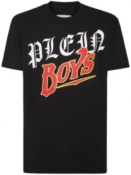 Tricou Philipp Plein cu imagine negru