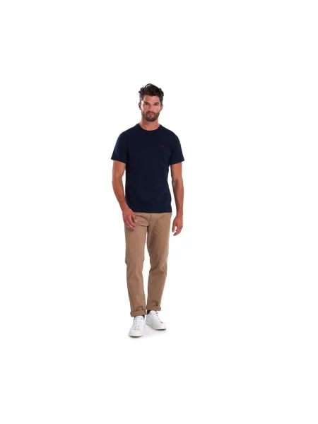Barbour T-shirt basic ESSENTIALS granatowa