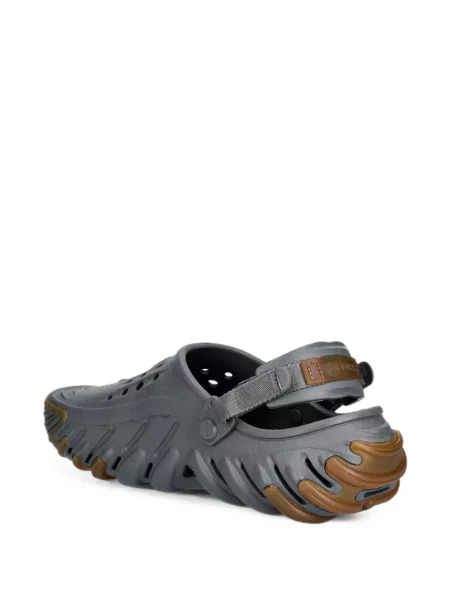Papuci tip mules Crocs slingback gri