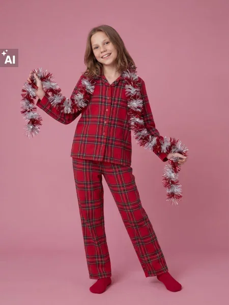Sinsay Dvoudílné pyžamo s vánočním motivem vícebarevná