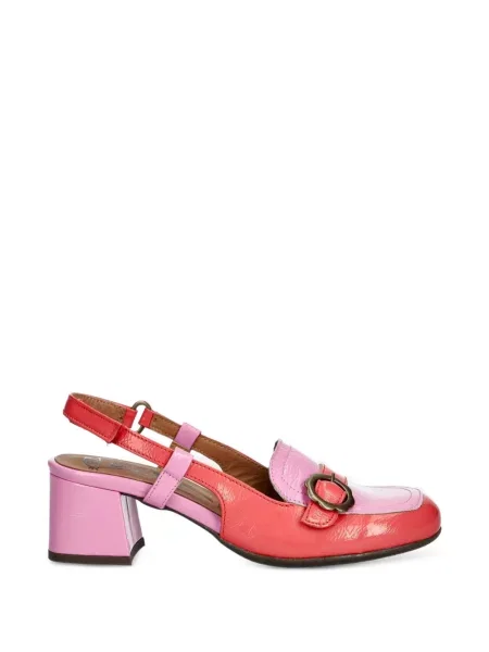 Pantofi cu toc Fly London cu cataramă slingback roșu