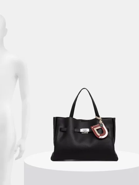 Кожаная сумка шоппер Dkny