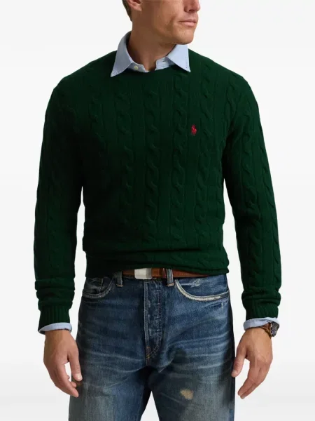 Tricou polo Polo Ralph Lauren cu autograf cu 5 buzunare în carouri gri