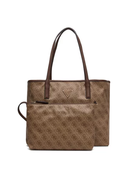 Τσάντα Guess Victtoria καφέ