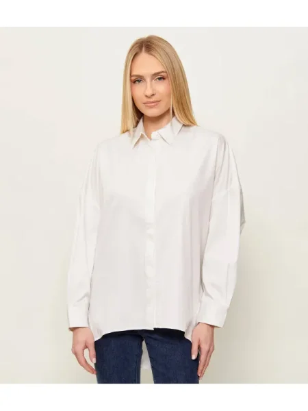 GUESS Cămașă GESSIE | Oversize fit alb