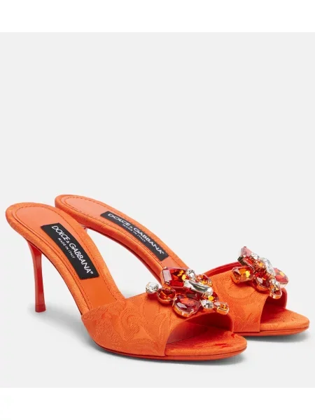 Papuci tip mules Dolce&gabbana portocaliu
