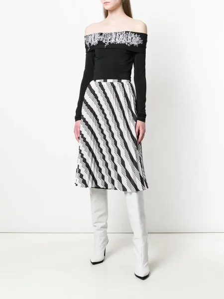 Pánt nélküli blúz Off-white autogrammal fehér