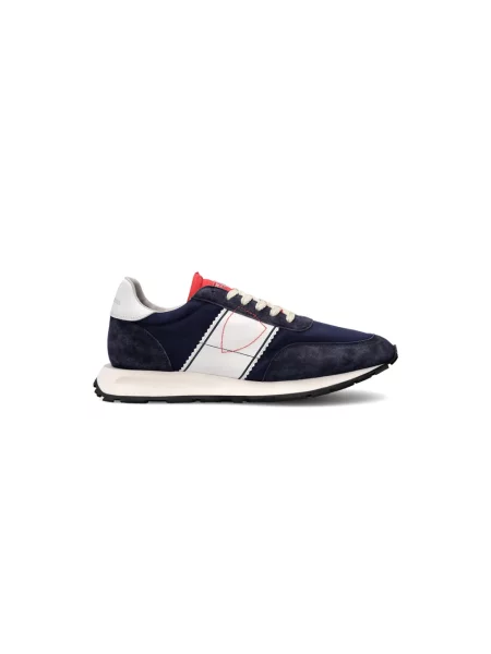 Buty do biegania Philippe Model zamszowe do biegania niebieskie
