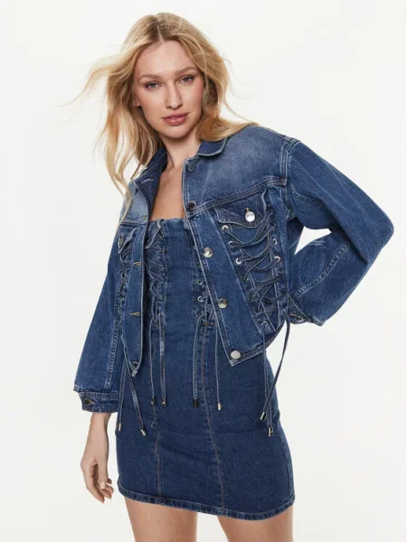 Pinko Geacă de blugi Bleumarin albastru