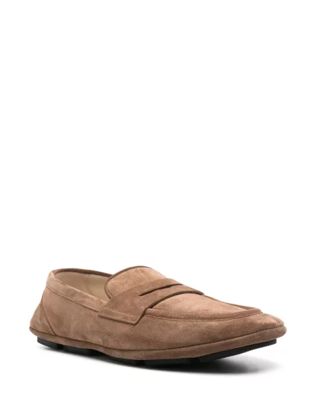 Semišové loafers Dolce & Gabbana hnědé