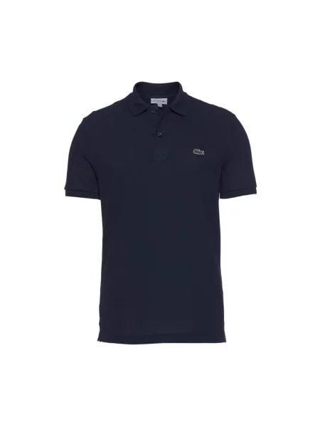 Koszulka polo o kroju slim fit z czystej bawełny Lacoste niebieska