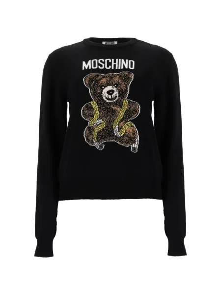 Ursuleț de pluș pulover Moschino negru