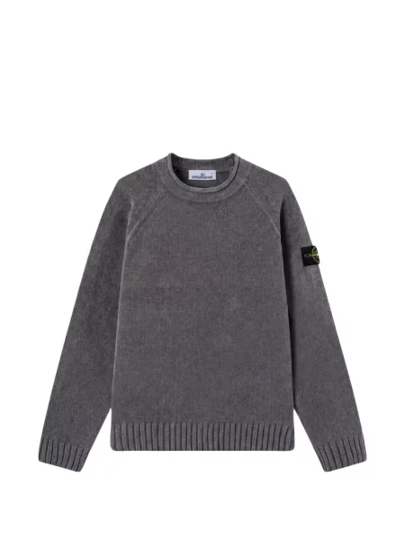 Pulover Stone Island cu strasuri gri