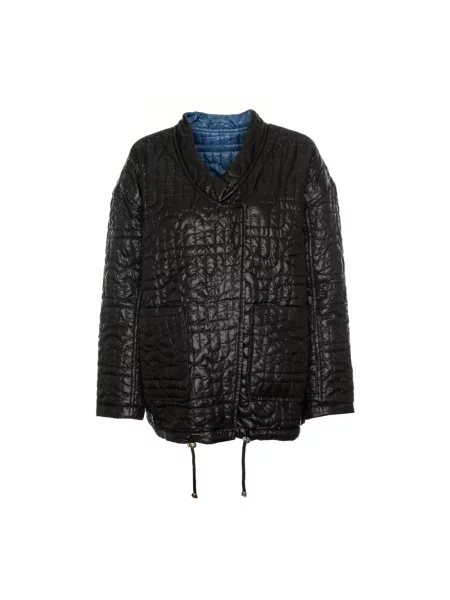 Munthe Kurtki Kobieta S Dwustronna kurtka z wzorem pikowanym czarny