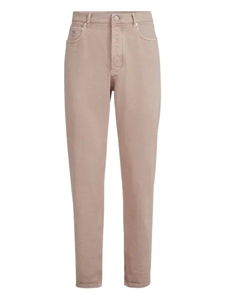 Džíny Brunello Cucinelli s 5 kapsami hnědé