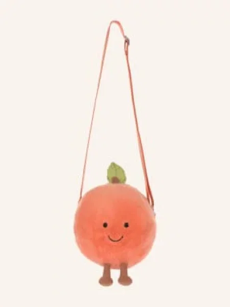 Jellycat Torba Na Ramię Amuseables Peach Shoulder Bag orange pomarańczowa