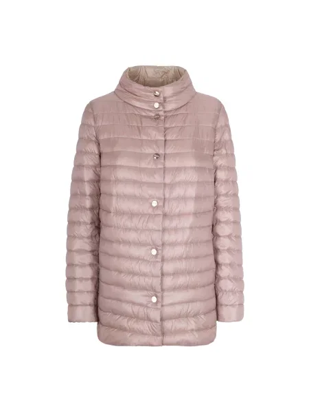 Kurtka puchowa Herno dwustronna różowa