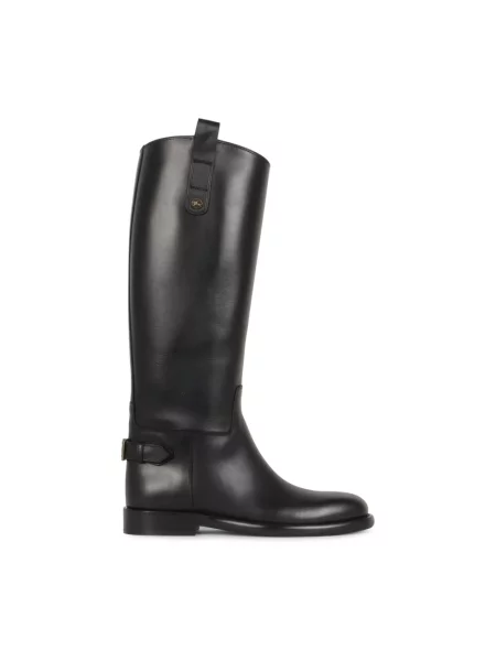 Kalosze Burberry skórzane czarne