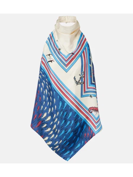 Top Alemais din satin cu imagine