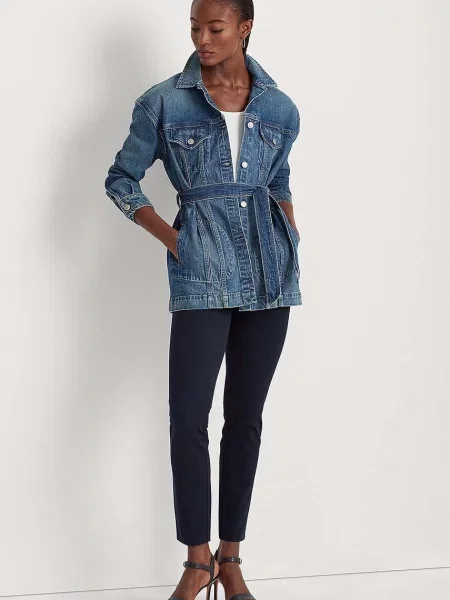 Παντελόνι Lauren Ralph Lauren ναυτικό μπλε