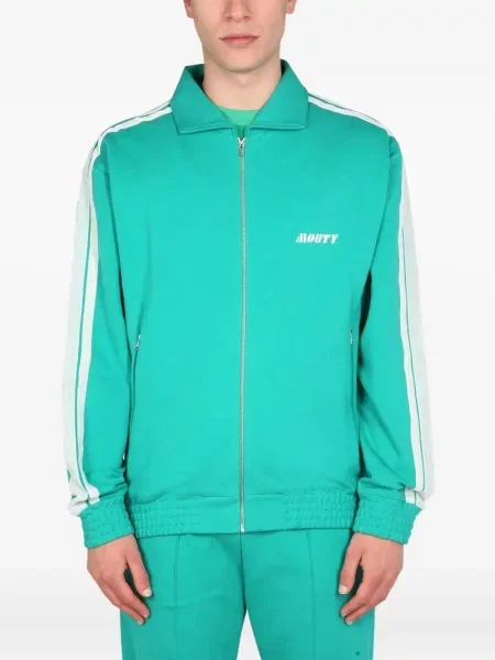 Pruhovaná mikina Mouty zelená