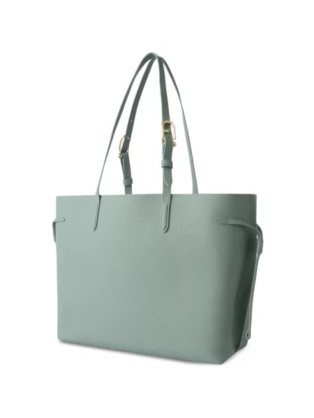 Geantă shopper Furla din piele verde