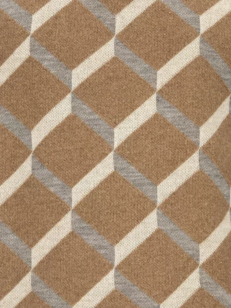 Pulover Lorenzoni cu imprimeu geometric gri