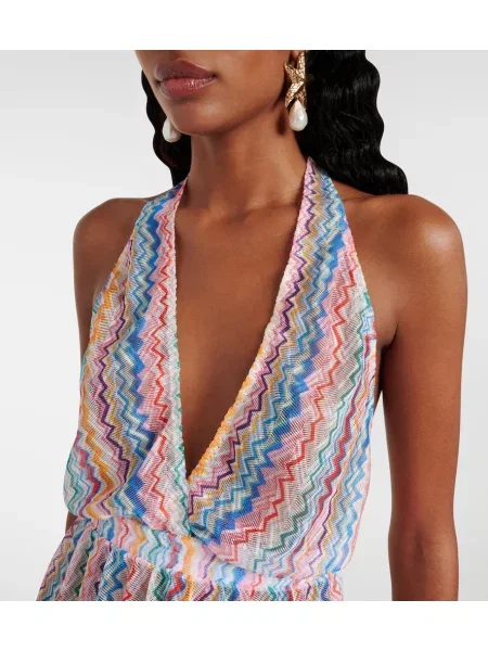 Rochie Missoni cu gât halter