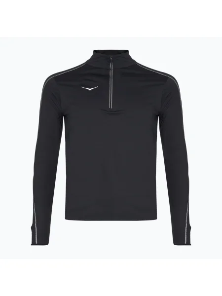 Мъжки суитшърт за бягане HOKA GlideTech Quarter Zip black черно