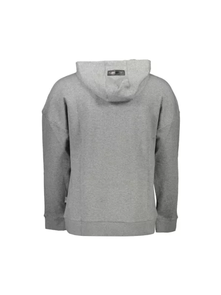 Bluza z kapturem Plein Sport z kapturem z długim rękawem szara