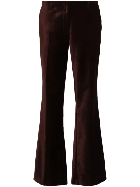 Pantaloni Forte_forte de catifea maro