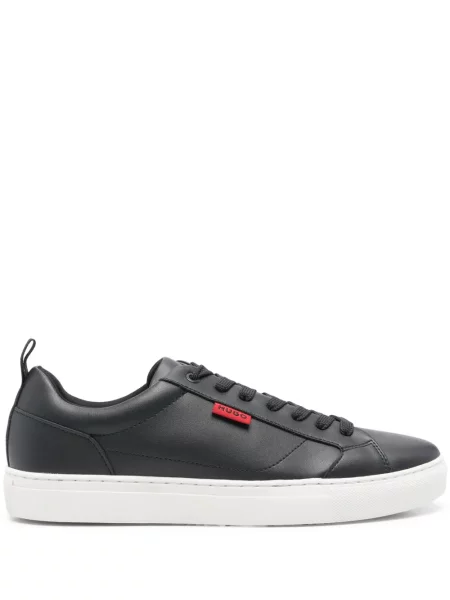 Sneakerși Hugo cu șireturi din dantelă albastru