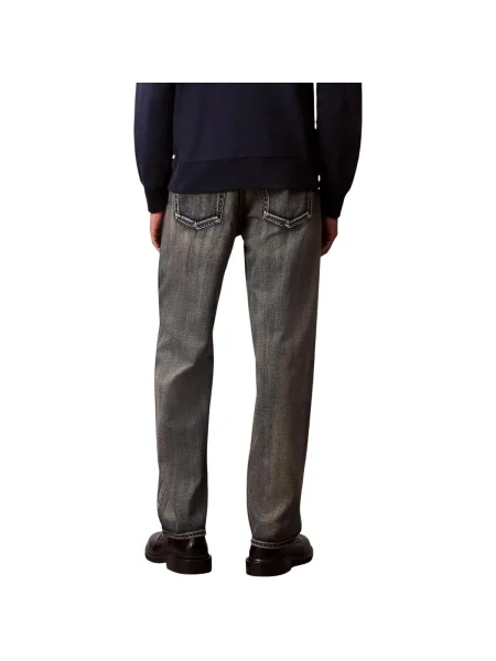 Džínsy s rovným strihom Calvin Klein Jeans béžová
