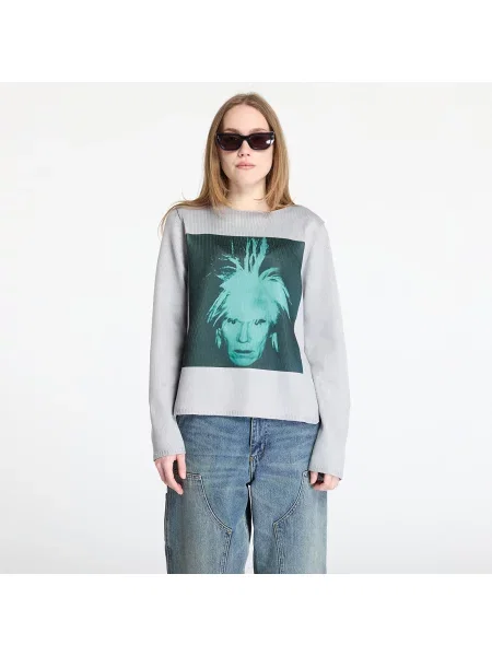 Pulover Comme des Garçons SHIRT Sweater Grey/ Green M gri