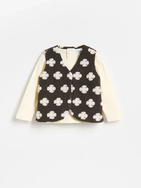 Reserved Bluză cu vestă multicolor