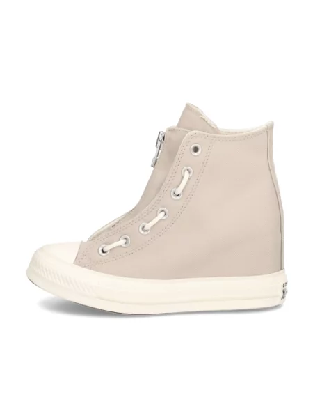 Tenisky Converse Chuck Taylor All Star na klínovém podpatku béžové