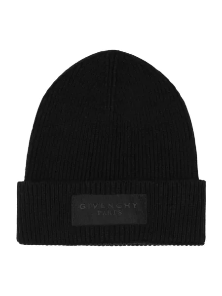 Dzianinowa czapka Givenchy czarna