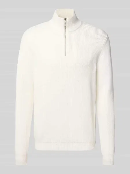 Sweter z dzianiny o kroju regular fit z dodatkiem wełny Antony Morato biały