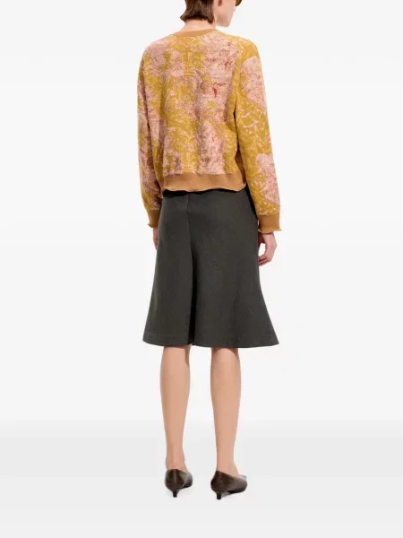 Decupat cardigan Jnby tricotate galben