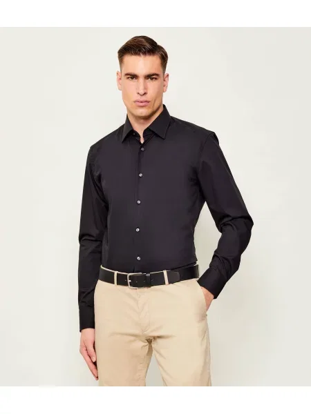 BOSS BLACK Cămașă | easy iron negru